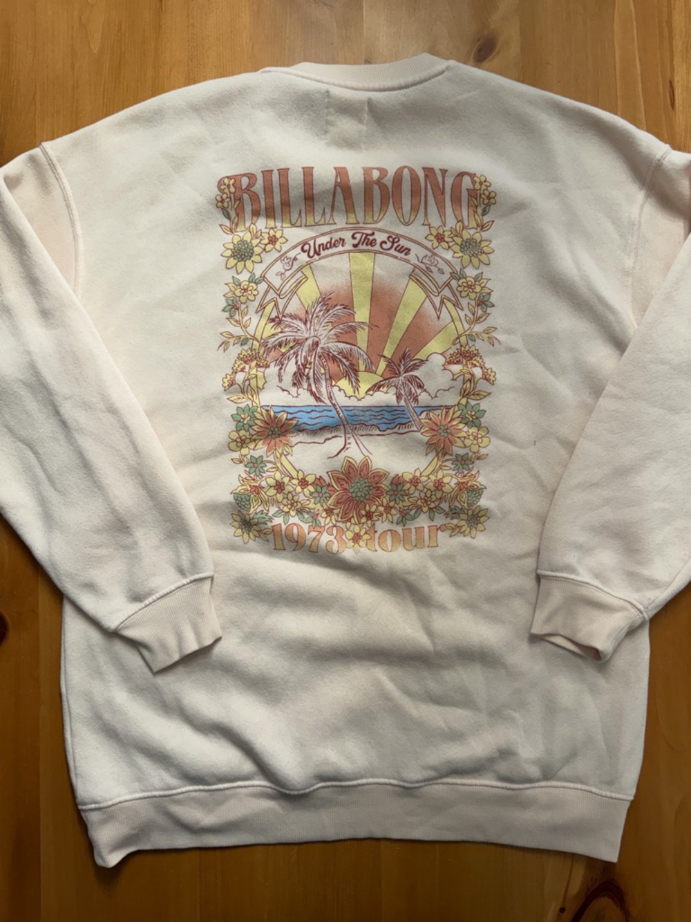 Billabong "Under The Sun" 1973 Tour Graphic Sweatshirt - Size L